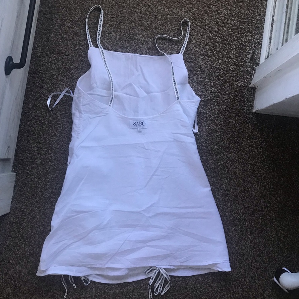 White SABO  mini dress🛍🛍